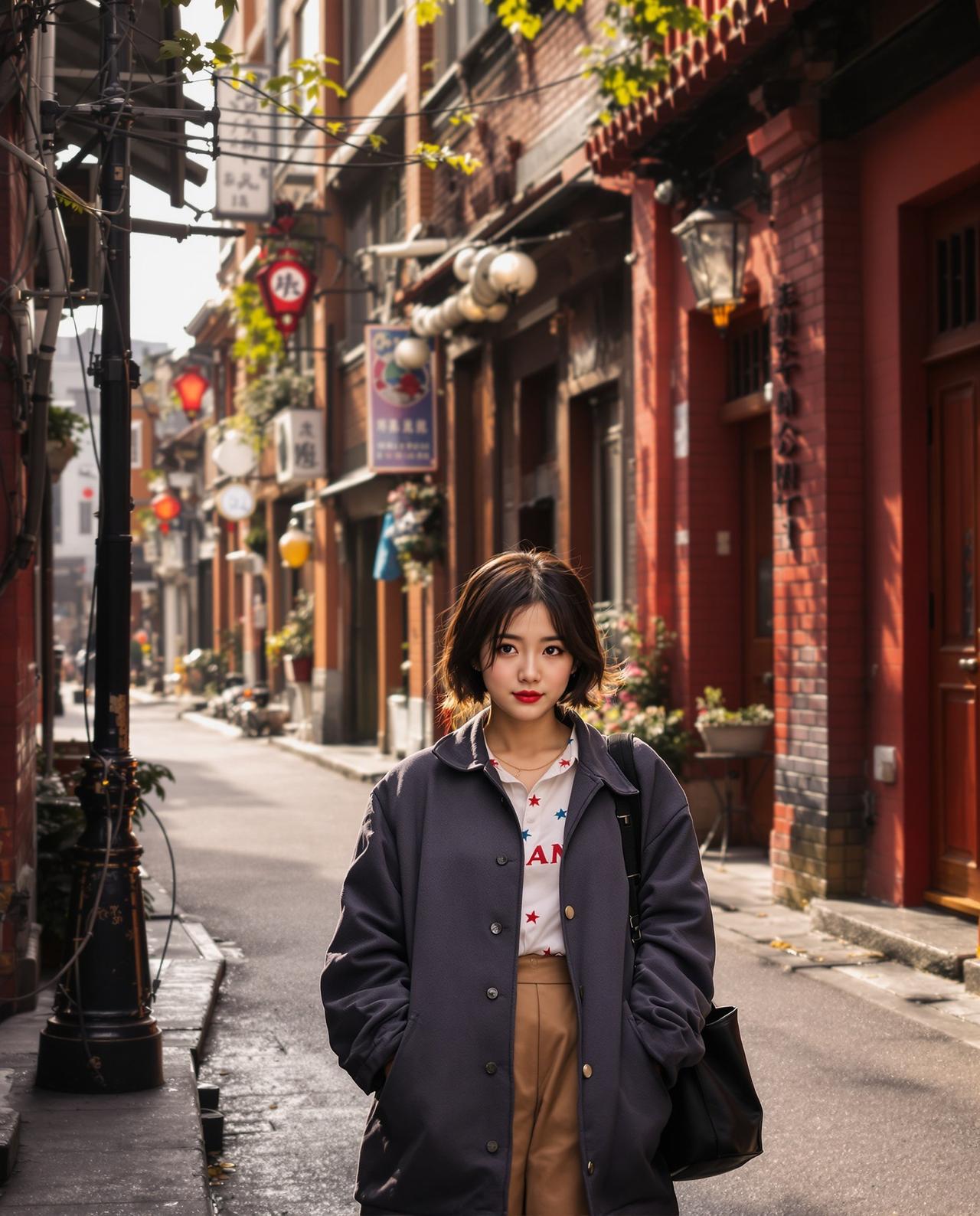美女网 - 淡水老街怀旧时光 - 台湾写真